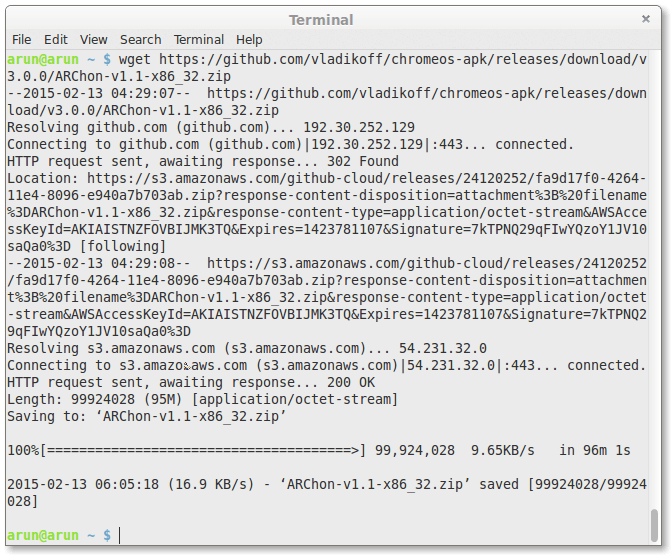 Downloading ARChon