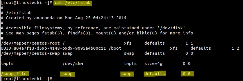 swap-file-fstab-entry