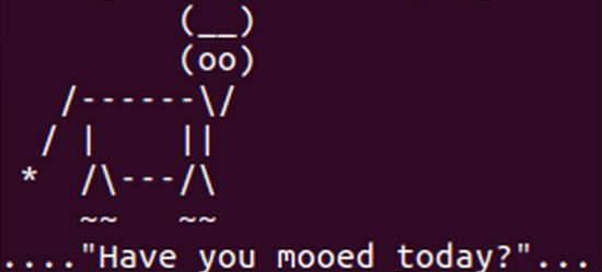 apt-get moo