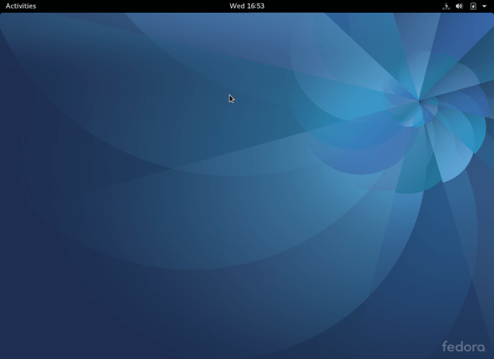 Fedora 25 Workstation Desktop