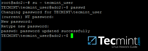 Change Samba4 AD User Password