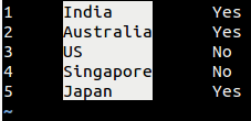 Select a whole column in Vim