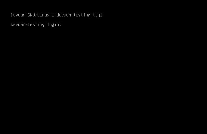 Devuan Linux Console