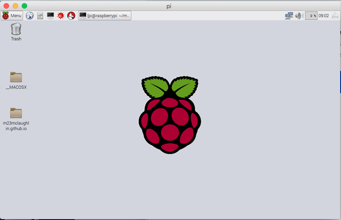 Raspberry Pi desktop