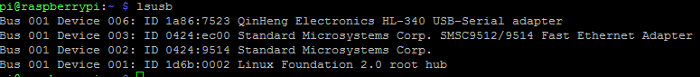 Checking that the SIM900 development board is connected