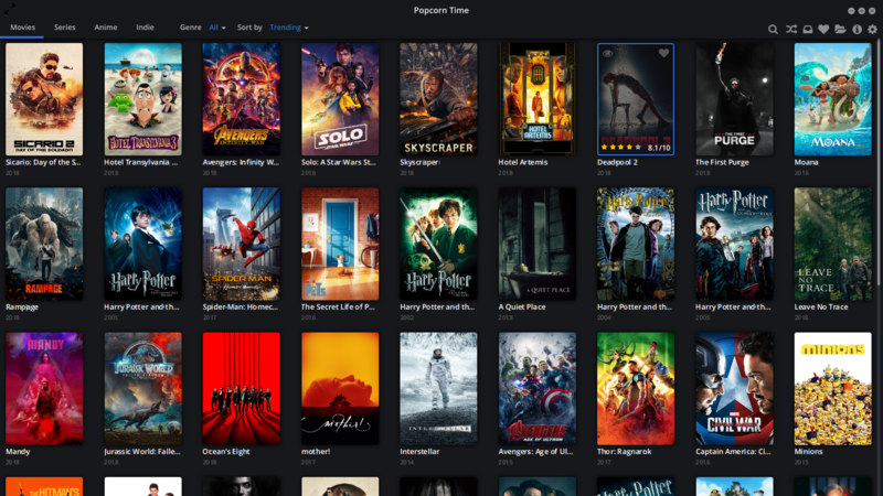 Popcorn Time in Ubuntu Linux