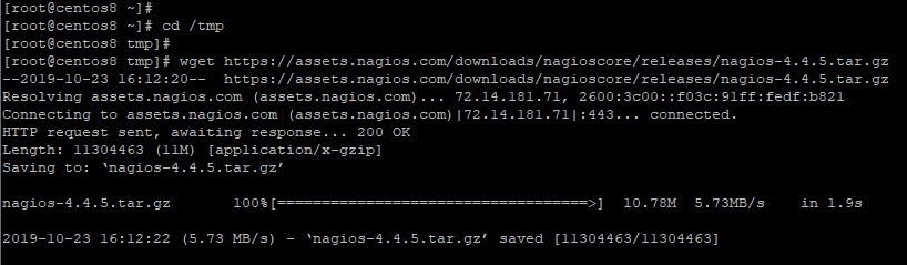 Download-Nagios-CentOS8