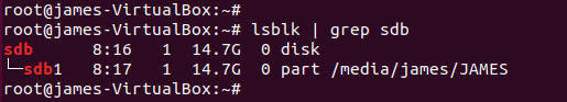 lsblk sdb ubuntu