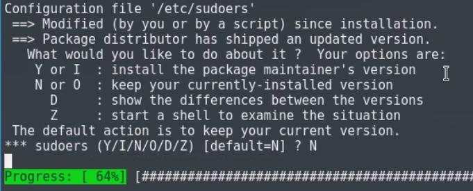 sudoers file