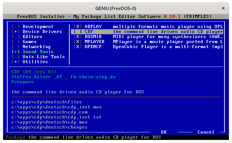 fdimples unselect cdp