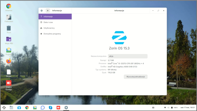 Zorin OS desktop