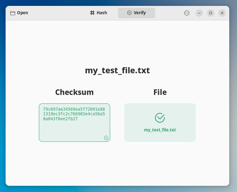 Collision verifies a sample file with SHA-256