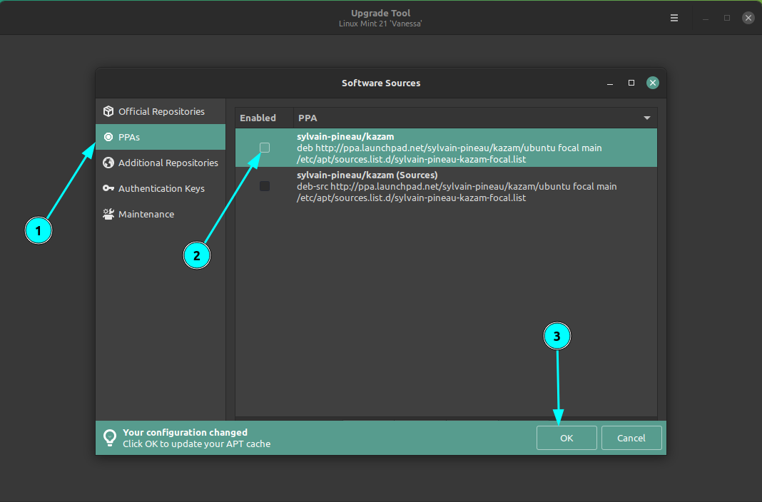 Disable Unsupported PPAs in Software Sources