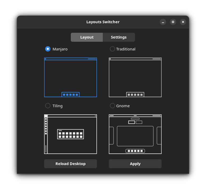 manjaro layout