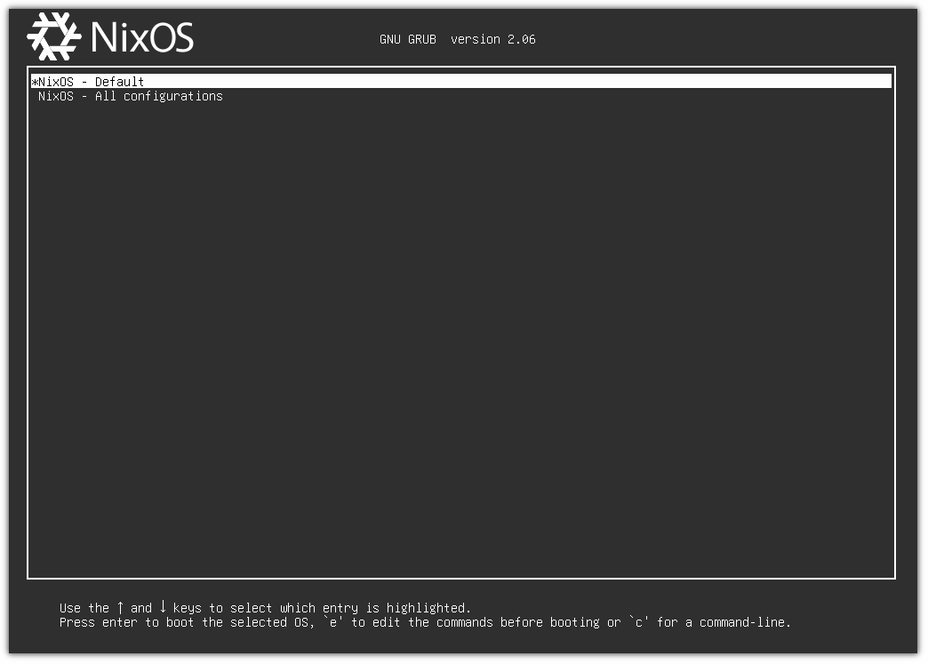 NixOS grub