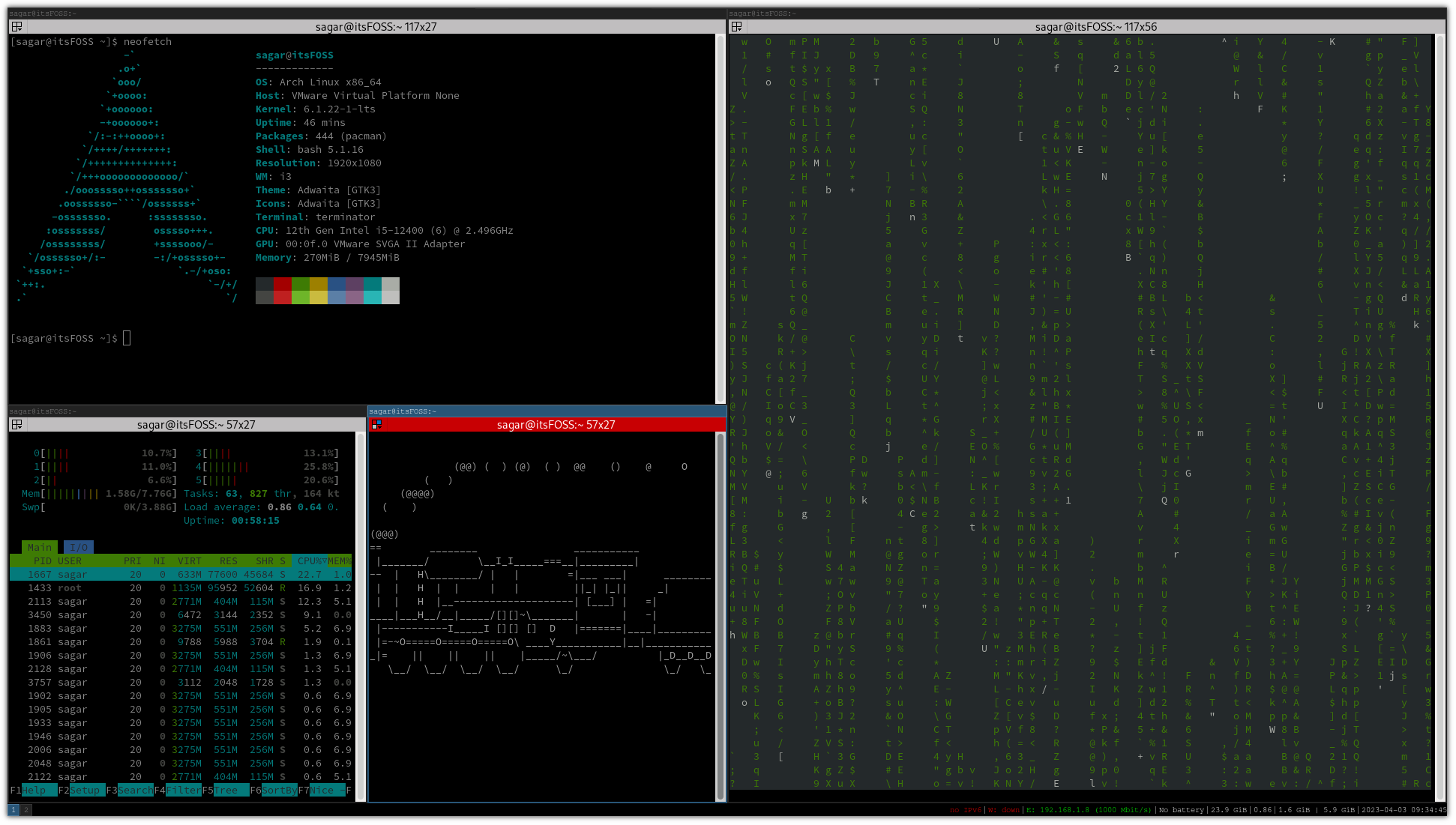 在 Arch Linux 上使用 i3