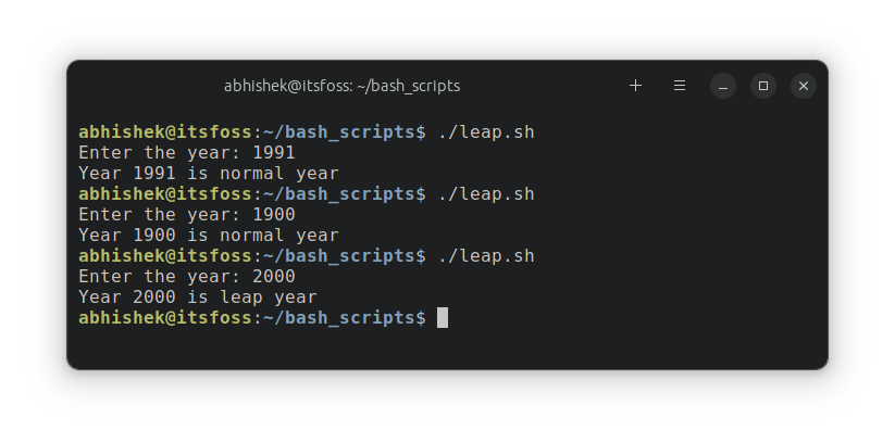 Example of running  bash script with logical operators in if statement