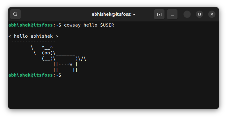 cowsay