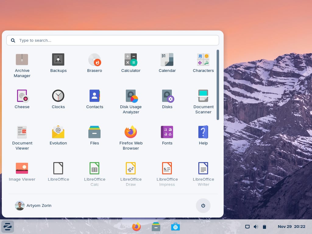 ChromeOS-like layout